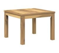 vidaXL Table Basse Blanc 50 x 48,5 x 36 cm Bois d'Acacia Massif