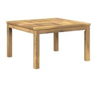 vidaXL Table Basse Blanc 60 x 60,5 x 36 cm Bois d'Acacia Massif