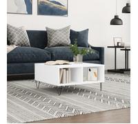 vidaXL Table basse 60x60x30 cm bois d'ingénierie Blanc