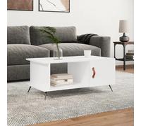 vidaXL Table basse blanc 90x50x40 cm bois d'ingénierie