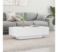 vidaXL Table Basse, Table d'Appoint Rectangulaire, Bout de Canapé, Meuble de Salon Salle de Séjour Intérieur, Moderne, Blanc Bois d'Ingénierie