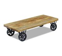 vidaXL Table basse blanc brillant 50x50x40 cm bois d'ingénierie