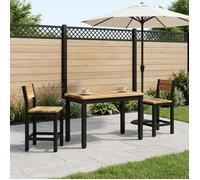 vidaXL Table basse Blanc et noir 60,5 x 30 x 36 cm 901732