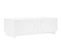 vidaXL Table basse blanche 102 x 50,5 x 35 cm Bois d'ingénierie