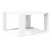 vidaXL Table basse 51,5 x 51,5 x 30 cm bois d'ingénierie Blanc
