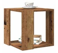 vidaXL Table Basse Bois Ancien 32 x 32 x 30 cm Bois d'ingénierie | Un style rustique qui se marie bien avec une déco naturelle, Juste à l'écart du soleil et évitez les nettoyants agressifs,