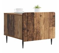 vidaXL Table Basse Bois Ancien 49 x 50 x 42 cm Bois d'ingénierie, Table de café Vintage élégante, Design rectangulaire, Rangement à Deux Niveaux, Accent Tendance pour Votre Salon