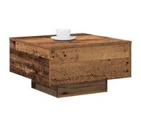 vidaXL Table Basse Bois Ancien 55 x 55 x 31 cm | Fait pour durer et super solide pour un usage quotidien, En bois naturel, pour une vibe rustique,