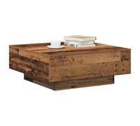 vidaXL Table Basse Bois Ancien 80 x 80 x 31 cm | Un design chic qui illumine n'importe quel coin de chez toi, Conçu en chêne massif,