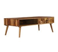 VidaXL Table basse Bois massif 110x50 cm