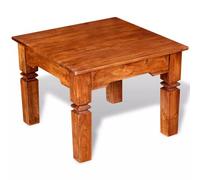 vidaXL Table basse Bois massif 60x60x45 cm Marron