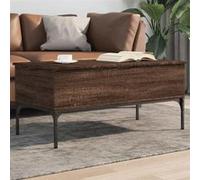 vidaXL Table Basse, Bout de Canapé avec Pieds Réglables, Table d'Appoint Salon Salle de Séjour Intérieur, Moderne, Chêne 845415 Marron G