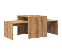 vidaXL Table basse chêne artisanal 100x48x40 cm bois d'ingénierie 856055 Marron G