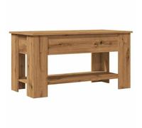vidaXL Table basse chêne artisanal 101x49x52 cm bois d'ingénierie Marron