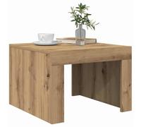 vidaXL Table Basse Chêne Artisanal 50 x 50 x 35 cm Bois d'ingénierie, Table Basse Moderne, Design Élégant, Bois Ingénierie, Surfaces Pratiques, Meuble Polyvalent, Décoratif