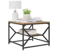 vidaXL Table basse Chêne avec étagère Rectangulaire 51x50x40 cm