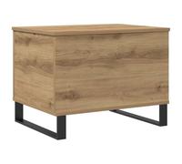 vidaXL Table Basse chêne Artisanal 60x44,5x45 cm Bois d'ingénierie, Table d'appoint, Table de Salon, Table latérale, Bout de canapé, Table Centrale