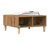 vidaXL Table basse chêne artisanal 60x60x30 cm bois d'ingénierie – Marron G