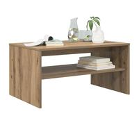 vidaXL Table Basse Chêne Artisanal 80 x 50 x 40 cm Bois d'ingénierie