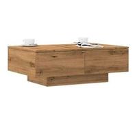 vidaXL Table Basse chêne Artisanal 90x60x31 cm Bois d'ingénierie, Table d'appoint, Table de Salon, Table latérale, Bout de canapé, Table Centrale