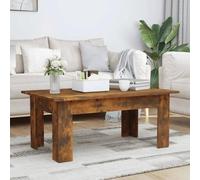 vidaXL Table basse Chêne fumé 100x60x42 cm Bois d'ingénierie Marron