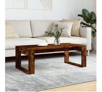 vidaXL Table Basse, Table d'Appoint Rectangulaire, Bout de Canapé, Meuble de Salon Salle de Séjour, Moderne, Chêne Fumé Bois d'Ingénierie