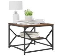 vidaXL Table Basse Chêne fumé 51 x 50 x 40 cm, Table Basse Rectangle, Mobilier Durable, Moderne, Élément Central Chic pour Votre Salon