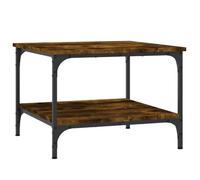 vidaXL Table basse 832830 chêne fumé 55x55x40 cm bois d'ingénierie