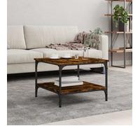 vidaXL Table basse chêne fumé 55x55x40 cm bois d'ingénierie 832830