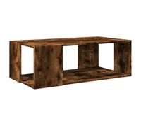vidaXL Table Basse chêne fumé 89,5x48x30 cm Bois d'ingénierie