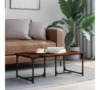 Vidaxl Table basse Chêne fumé 90 cm