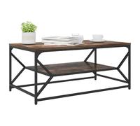 vidaXL Table Basse Chêne fumé 90 x 50 x 40 cm, Table Basse Rectangle, Mobilier Durable, Moderne, Élément Central Chic pour Votre Salon