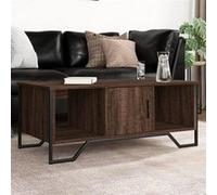 vidaXL Table basse chêne marron 100x51x40 cm bois d'ingénierie, table d'appoint, table de salon, table latérale, bout de 848493
