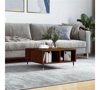 vidaXL Table basse chêne marron 60x60x30 cm bois d'ingénierie827035 Marron G