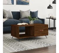 vidaXL Table basse chêne marron - 90x50x40 cm