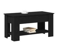 Table basse en bois d'ingénierie - vidaXL - 101x49x52 cm - Chêne noir - Style minimaliste - Résiste aux rayures