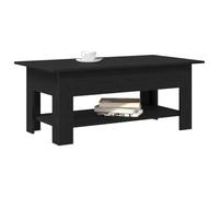 vidaXL Table Basse Chêne Noir 102 x 55 x 42 cm Bois d'ingénierie