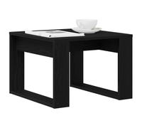 vidaXL Table Basse Chêne Noir 50 x 50 x 35 cm Bois d'ingénierie, Table Basse Moderne pour Salon, Accent Fonctionnel, Style Bas, en Bois renforcé