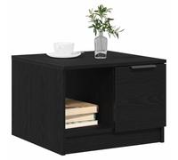 vidaXL Table Basse Chêne Noir 50 x 50 x 36 cm Bois d'ingénierie | Un style minimaliste simple avec une finition élégante, Parfait pour le café, les plantes ou exposer des objets,