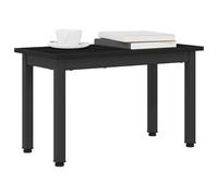 vidaXL Table Basse Chêne Noir 60 x 30 x 36 cm Bois d'ingénierie, Table de Salon, café Moderne avec Cadre en métal, Accent Minimaliste, Chic rectangulaire pour déco