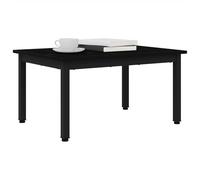 vidaXL Table basse Chêne noir 70×50×36 cm – Bois d'ingénierie, cadre métal, style moderne