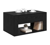 vidaXL Table basse Chêne noir 80 x 50 x 40 cm Bois d'ingénierie