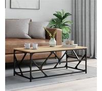 vidaXL Table basse Chêne Sonoma 100x50x40 cm Bois d'ingénierie Marron G