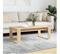 vidaXL Table basse – Table d'appoint rectangulaire – Chêne Sonoma, bois d'ingénierie, 102×50×35 cm