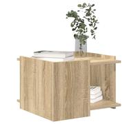 vidaXL Table Basse Chêne Sonoma 50,5 x 50 x 33 cm Bois d'ingénierie, Table Basse stylée, déco contemporaine pour Salon, Pratique, Rangement spacieux, Facile à Entretenir