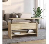 vidaXL Table basse Chêne sonoma 80x50x40 cm Bois d'ingénierie 809659