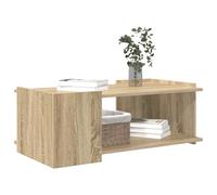 vidaXL Table Basse Chêne Sonoma 90 x 50 x 33 cm Bois d'ingénierie, Table Basse stylée, déco contemporaine pour Salon, Pratique, Rangement spacieux, Facile à Entretenir