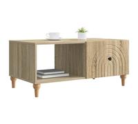 vidaXL Table Basse Chêne Sonoma 90 x 50 x 40 cm Bois d'ingénierie, Table de Salon contemporaine, Style Vintage, Fonctionnelle, Grand Espace de Rangement, déco Adaptable