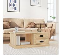 vidaXL Table basse Chêne sonoma 90x50x35 cm Bois d'ingénierie Marron G
