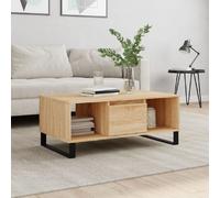 vidaXL Table basse - Chêne sonoma 90x50x36,5 cm